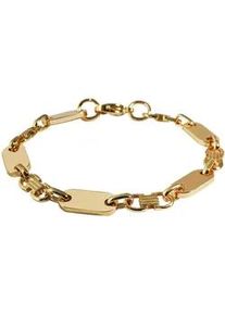 Edelstahlarmband ADELIA ́S "Damen Armband aus Edelstahl 19 cm" Armbänder Gr. 21, Edelstahl, goldfarben (gold) Damen