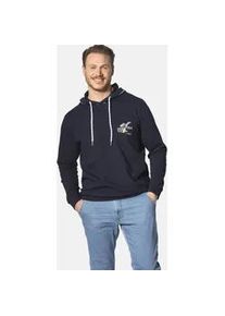 Kapuzensweatshirt Jan Vanderstorm "Sweatshirt ADITH" Gr. 7XL, blau (dunkelblau) Herren Sweatshirts