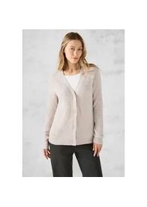 Cardigan Cecil Gr. XXL (46), beige (alabaster melange) Damen Strickjacken mit Knopfleiste