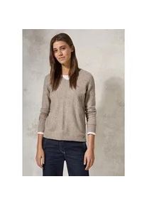 Strickpullover Cecil Gr. XS (36), beige (milky caramel melange) Damen Pullover mit Strick-Detail