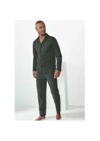 Pyjama s.Oliver Gr. 60/62, grün (khaki) Herren Homewear-Sets in klassischer Schnittführung aus bequemer Jerseyqualität