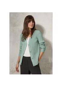 Cardigan Cecil Gr. XXL (46), iced salvia green melange Damen Strickjacken mit V-Ausschnitt