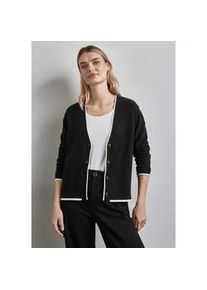 Cardigan Street One Gr. 34, schwarz Damen Strickjacken mit V-Ausschnitt