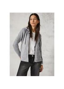 Cardigan Cecil Gr. XS (36), platinum grey mel. Damen Strickjacken aus softem Materialmix