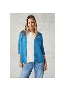 Cardigan Cecil Gr. M (40), blau (aqua melange) Damen Strickjacken mit Knopfleiste