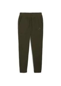 Sporthose Puma "ESS ELEVATED Jogginghose Herren" Gr. L, Normalgrößen, grün (schwarz olive grün) Herren Hosen