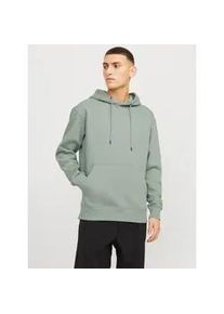 Jack & Jones Kapuzensweatshirt JACK & JONES "JJESTAR BASIC SWEAT HOOD NOOS" Gr. L, grün (iceberg grün) Herren Sweatshirts mit Rippbündchen