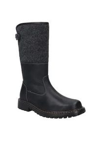 Winterstiefel Josef Seibel "Chance 41" Gr. 45, schwarz Herren Schuhe Biker Boots, Schnürstiefel, Snowboots mit Lammfell gefüttert