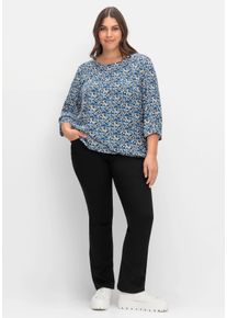 Große Größen Bootcut-Hose im Curvy-Schnitt SUSANNE Gr. 56 schwarz von sheego für Damen