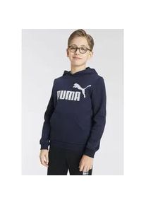 Kapuzensweatshirt Puma "ESS BIG LOGO HOODIE FL B" Gr. 176, blau (peacoat) Kinder Sweatshirts