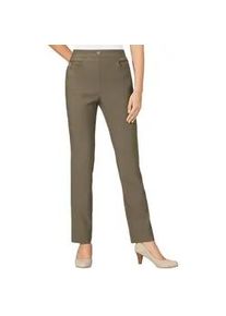 Stretch-Hose Classic Basics Gr. 21, Kurzgrößen, grün (khaki) Damen Hosen