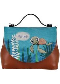 Henkeltasche DOGO "Damen Handy Caretta Vegan Damen Handtaschen (Fashion) / neutral" Gr. H/T: 24cm x 12cm OneSize, braun Damen Taschen Vegan