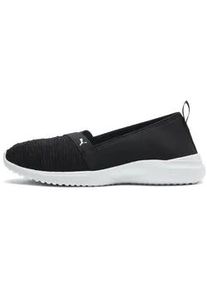 Trainingsschuh Puma "Adelina Sneakers Damen" Gr. 37, schwarz-weiß (schwarz silber gray) Schuhe