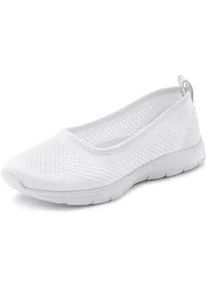 Sneaker Ballerinas Lascana Gr. 44, weiß Damen Schuhe ultraleichter Slipper, Slip-On-Sneaker, Freizeitschuh VEGAN