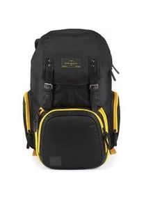 Laptoprucksack Nitro "Weekender" Gr. B/H/T: 30cm x 55cm x 23cm, schwarz (golden black) Herren Rucksäcke Reiserucksack mit Laptopfach, Schulrucksack, Wanderrucksack