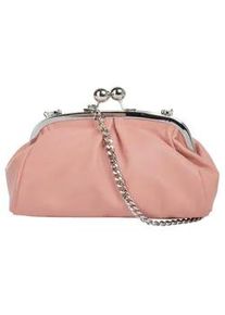 Umhängetasche Samantha Look Gr. B/H/T: 16cm x 13cm x 5cm onesize, rosa Damen Taschen echt Leder, Made in Italy