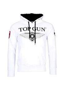 Kapuzenpullover Top Gun "Defender TG20191012" Gr. 50 (M), weiß Herren Pullover Hoodie Sweatshirt