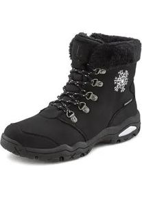 Winterstiefelette Lascana Gr. 38, schwarz Damen Schuhe Winterboots Schnürboots Stiefelette,Stiefel,Winterstiefel wind-& wasserabweisender Tex-Membran