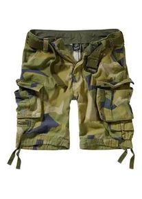 Cargoshorts BRANDIT "Brandit Herren Savage Vintage Cargo Shorts" Gr. 3XL, US-Größen, grün (woodcamo) Herren Hosen