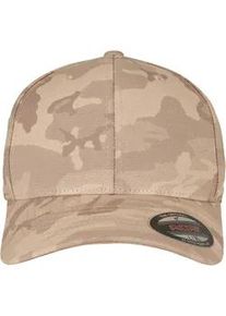 Flex Cap Flexfit "Flexfit Unisex Flexfit Light Camo" Gr. S/M, beige (darkbeigecamo) Damen Caps