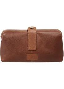 XZONE Kosmetiktasche X-ZONE Gr. B/H/T: 12cm x 24cm x 6cm onesize, braun (cognac) Damen Taschen echt Leder