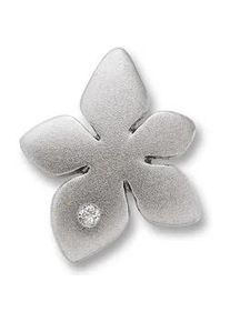 Ketten-Anhänger ONE ELEMENT "Zirkonia Blume Anhänger aus 925 Silber" Schmuckanhänger Gr. Silber 925 (Sterlingsilber), silberfarben (silber) Mädchen Damen Silber Schmuck Blume