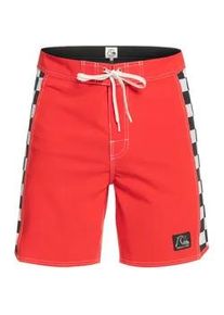 Boardshorts Quiksilver "Original Arch 18"" Gr. 28(XS), rot (high risk rot) Herren Hosen