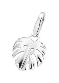 Charm Blume Giorgio Martello MILANO "Monstera-Blatt, Silber 925" Charms silberfarben (silber) Damen