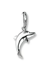 Charm-Einhänger Giorgio Martello MILANO "Delphin" Charms silberfarben (silber) Damen