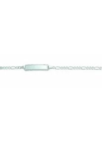 Silberarmband ADELIA ́S "925 Silber Figaro Armband 14 cm Ø 2,3 mm" Armbänder Gr. 14, Silber 925 (Sterlingsilber), silberfarben (silber) Damen Silberschmuck für