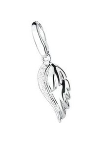 Charm Engel Giorgio Martello MILANO "Engelsflügel mit Zirkonia, Silber 925" Charms silberfarben (silber) Damen