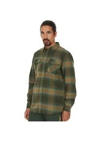 Fleeceshirt WHISTLER "Jamba" Gr. S, grün (dunkelgrün-grün) Herren Shirts aus atmungsaktivem Flannel