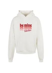 Kapuzensweatshirt Merchcode "Merchcode Herren Valentines Day - Be Mine Ultra Heavy Hoody" Gr. 4XL, weiß (ready for dye) Herren Sweatshirts