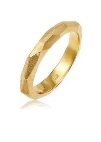 Partnerring Elli PREMIUM "Freundschaftsring Trauring Organic matt 925 Silber" Fingerringe Gr. 66mm, Silber 925 (Sterlingsilber), 3.5mm, goldfarben (gold) Damen