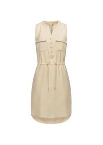 Blusenkleid Ragwear "Roissin" Gr. L (40), Normalgrößen, beige Damen Kleider stylisches Sommerkleid mit Bindeband