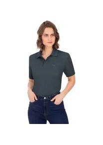 Poloshirt TRIGEMA "TRIGEMA DELUXE Piqué" Gr. 5XL, grau (anthrazit) Damen Shirts