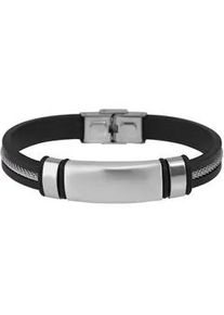 Edelstahlarmband ADELIA ́S "Herren Armband aus Edelstahl 21 cm" Armbänder Gr. 21, Edelstahl, silberfarben (silber) Herren