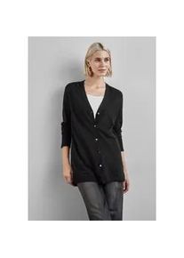 Cardigan Street One Gr. 36, schwarz Damen Strickjacken mit V-Ausschnitt