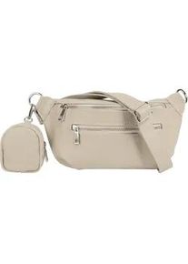 Gürteltasche Samantha Look Gr. B/H/T: 27cm x 16cm x 5cm onesize, beige Damen Taschen echt Leder, Made in Italy