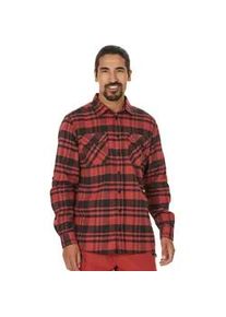 Fleeceshirt WHISTLER "Flannel" Gr. S, rot (rot-schwarz) Herren Shirts aus atmungsaktivem Funktionsmaterial