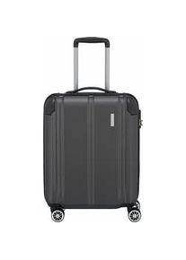 Hartschalen-Trolley Travelite "CITY S" Gr. B/H/T: 40cm x 55cm x 20cm 40 l, grau (anthrazit) Koffer Handgepäck-Koffer Reisekoffer Hartschallenkoffer TSA Schloss