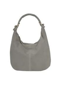 Shopper Bruno Banani Gr. B/H/T: 43cm x 33cm x 4cm onesize, grau Damen Taschen echt Leder