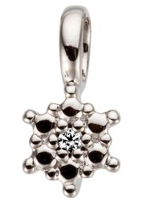 Jobo Damen Ketten-Anhänger "Anhänger mit Diamant", Weißgold 585-Diamanten, weiß, Weißgold 585, Diamanten, Schmuckanhänger, 585 Weißgold