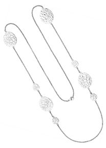 Jobo Damen Kette ohne Anhänger, Edelstahl, L: 90cm, silber, Edelstahl, Halsketten, Edelstahl 90 cm