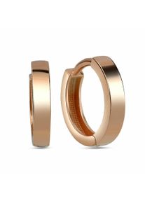 dKeniz Damen Paar Creolen "925/- Sterling Silber rosévergoldet Klassik", ONE-SIZE, Silber 925 (Sterlingsilber), rosa, Silber 925 (Sterlingsilber),