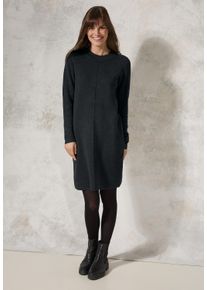 Cecil Damen Strickkleid, grau, casual, Gr. XXL, unifarben, Web, 60% Baumwolle, 40% Viskose, Kleider, mit Rundhalsausschnitt