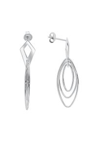 Vivance Damen Paar Ohrstecker "925 Silber rhodiniert", ONE-SIZE, Silber 925 (Sterlingsilber), weiß, Silber 925 (Sterlingsilber), Ohrringe