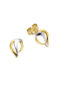 Vivance Damen Paar Ohrstecker "333 Gold zweifarbig", ONE-SIZE, Gold, bunt, Gold, Ohrringe