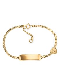 Herzengel ID Armband "Schutzengel Herz, HEB-ID-ANG-HEART-G9K", Gelbgold 375, gold, Gelbgold 375, Armbänder
