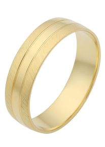 Firetti Trauring "Schmuck Geschenk Gold 375 Hochzeit Ehering Trauring "LIEBE"", 17, ohne Brillant, Gelbgold 375, 6mm, gold, Gelbgold 375,